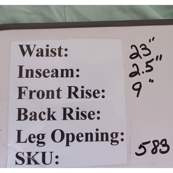 Lily Grace Women’s‎ Small Athletic Shorts Light Aqua Blue Striped Sides Bee Logo - Picture 6 of 6